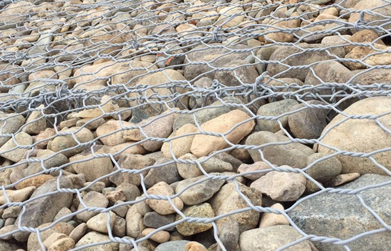 Galfan Stone Cage For Rockfall Protection  4*1*1m 100*120mm