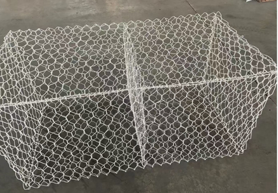 Low Carbon Steel HDG Gabion Baskets 100*120mm For Boudary Line
