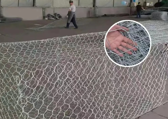 Galfan Stone Cage For Rockfall Protection  4*1*1m 100*120mm