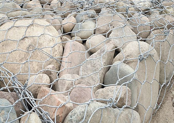 Hexagonal Gabion Wire Mesh  For Bridge Protection 1*2*0.5m 80*100mm