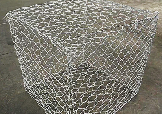 Low Carbon Steel Galvanized Gabion Baskets For Water and Soil Protection