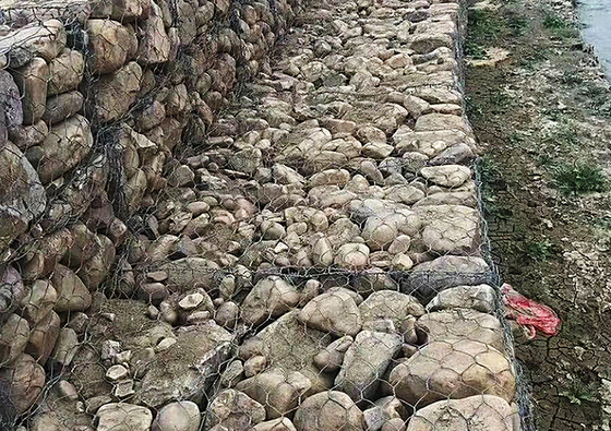 Gavanized Gabion Stone Cages For Preventing Of Rock Breaking 2*1*1m