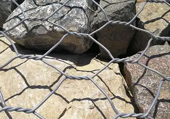 Zinc Coated Metal  Stone Cage Box Gabion basket 60*80mm For Retaining Wall