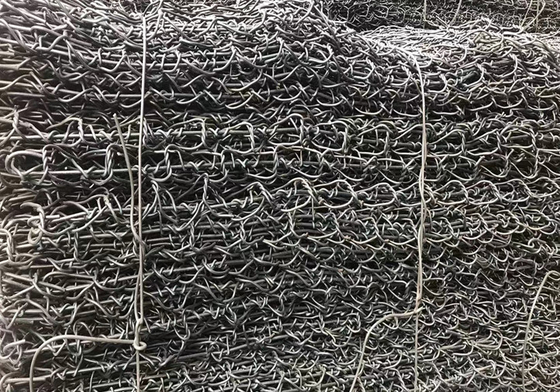Galvanized  Gabion Wire Baskets 60*80mm For Preventing of Rock Breaking