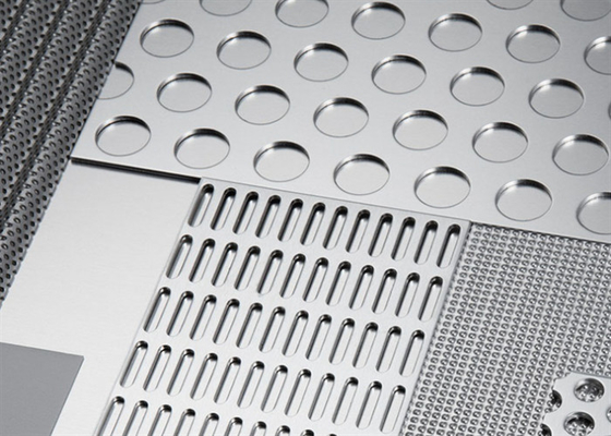 Powder Coated Perforated Mesh in Low Carbon Steel for Building Stairs