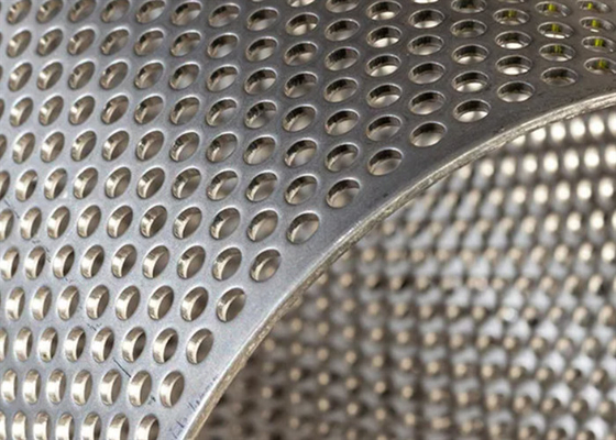 Hot Dip Galvanized Perforated Wire Mesh Width 100-2000 mm OEM