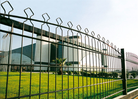 Low Carbon Steel Galvanized Double Wire Fence 50*200mm Mesh Size For Railways