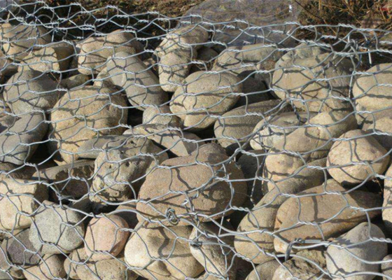 Square Hole Hot Dipped Galvanized Gabion Basket For Xingang Port Loading And Transportation