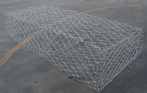 Excellent Durability Zinc Coated Gabion Box For Flood Control Retaining Wall