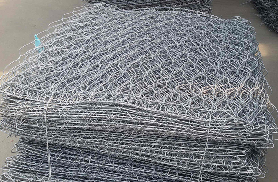 Galvanized Gabion Mesh Durable Steel Wire For Retaining Walls Landscaping