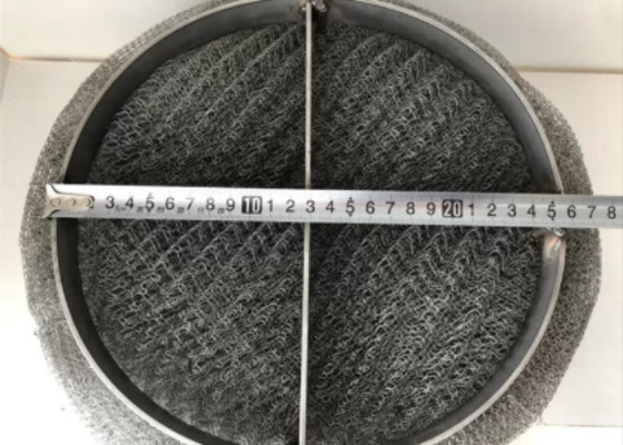 304 SS Mesh Demister Pad Durable Mist Elimination For Chemical Oil Gas Systems