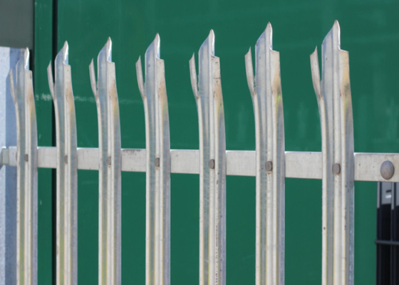 High Security Steel Palisade Fencing Anti Climb Durable Perimeter Protection