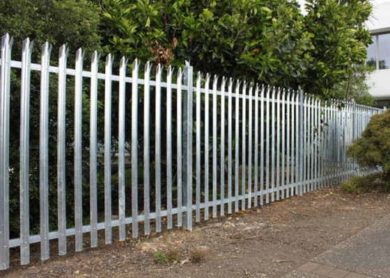 High Security Steel Palisade Fencing Anti Climb Durable Perimeter Protection