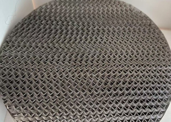 Silver Metal Structured Packing Low Pressure Drop For Distillation Towers