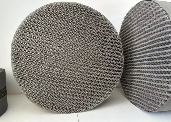 Silver Metal Structured Packing Low Pressure Drop For Distillation Towers