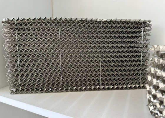 Silver Metal Structured Packing Low Pressure Drop For Distillation Towers