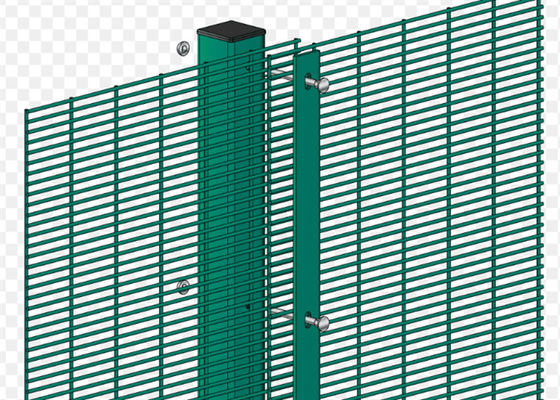 Galvanized Powder Coated Welded 358 Security Fencing 1.8m / 2.4m Heigh