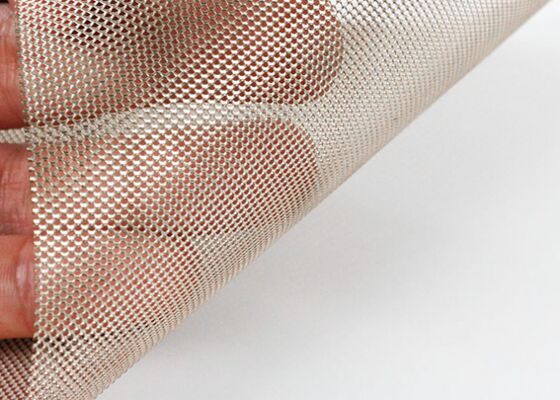 Micro Hole Flattened Silver Titanium Expanded Metal Mesh for Electrode 4*8mm