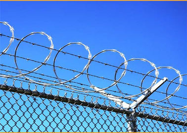 450mm Coil Diameter BTO-28 Razor Barbed Wire 100g Zinc Coating
