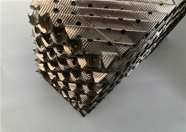 125Y Tower Column Metal Structured Packing Smooth Surface Mass Transfer Media