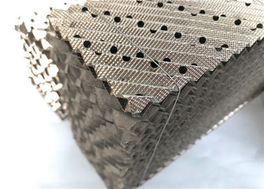 Metal Sheet Structured Tower Packing SS High Mass Transfer For Separation