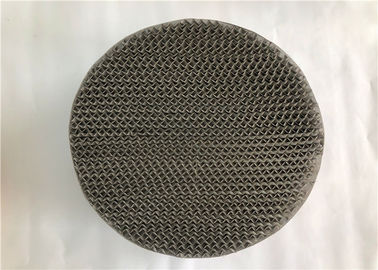 Gas Liquid Distribution Metal Tower Packing , Perforated Structured Packing