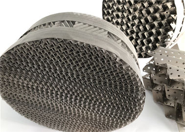 Knitted Metal Silk Screen Mesh Corrugated Packing 316L 700 CY Customzied Dimensions