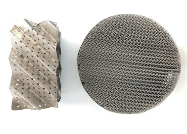 High Capacity Metal Structured Packing Round / Square Shape For Tower Separation