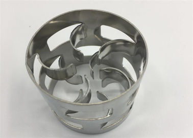 25mm Pall Ring Packing , Stainless Steel Packing Gas Liquid Distribution