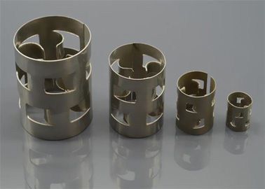 25mm Pall Ring Packing , Stainless Steel Packing Gas Liquid Distribution