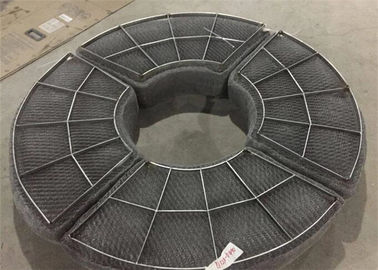 SS Gas Liquid Filter Wire Mesh Demister Pad Mist Eliminator For Chemical Columns