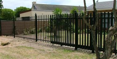 2.0m D / W Section Palisade Fencing , Palisade Fencing Pales Colorful Galvanized Steel