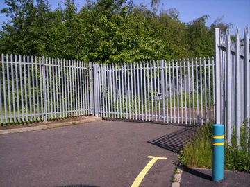 Euro Style Free Standing Metal Palisade Fence , Cast Iron Fence Panels