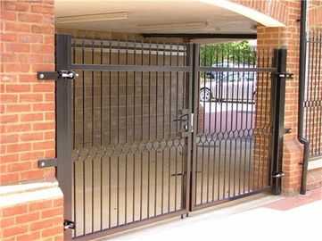 Hot Dipped Galvanized Wrought Iron Fence Gate , Wrought Iron Security Fence