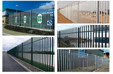 Hot Dipped Galvanised Palisade Fencing Q235 W D Pale Post Rail Steel