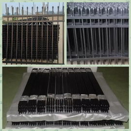 Garden Steel Palisade Fencing e Steel Powder Coating Simple Structure