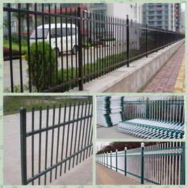 Garden Steel Palisade Fencing e Steel Powder Coating Simple Structure