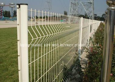 Triangle Welded Wire Mesh Fence Panels , Wire Mesh Garden Fence Unique Design