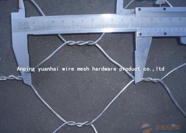 Decorative Poultry Security Hexagonal Wire Mesh , Chain Link Fence Galvanized