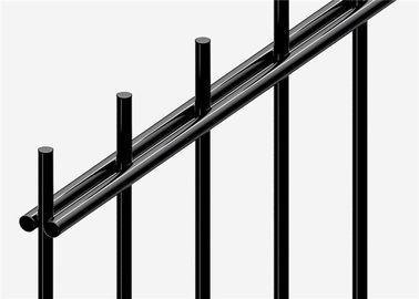 Powder Coated 2D Double Wire Fence , Horizontal Wire Fencing High Strength
