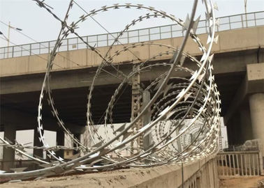 500mm Diameter BTO-28 Galvanized Concertina Coil Fencing
