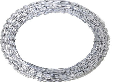 Ultra Hard Galvanized Razor Barbed Wire Single Razor For Airport Secure