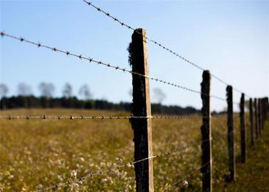 Durable Military Pvc Coated Barbed Wire , Barbed Fencing Wire Bulk Weight OEM
