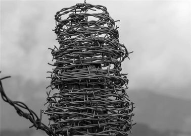 Electro Galvanized Security Barbed Wire Fence Residential Barbs Distance 7.5-15cm