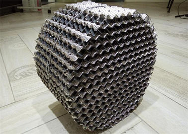 Metallic Wire Mesh Structured Packing High Free Volume Thermal  Resistance