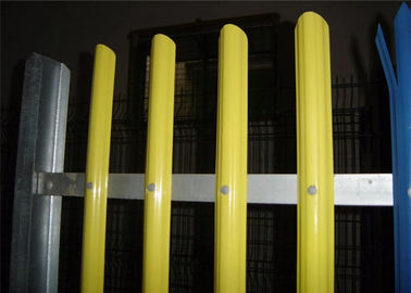 Galvanized Steel Palisade Fencing Easily Assembled Powder Coated Durability
