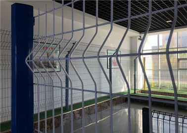 White Iron Steel Mesh Fence Panels , Weld Mesh Fence Panels Corrosion Resistant
