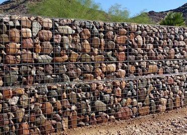 High Security Gabion Wire Mesh Fencing Fireproof Galvanized Iron Wire Material