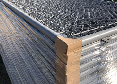Temporary Chain Link Garden Fencing For Sports , Power Coated Chain Link Fence