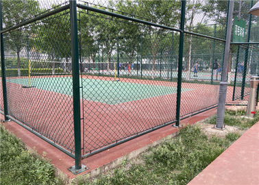 European Pool Basketball Court Yard Temp Chain Link Fence 4.0mm With Long Life
